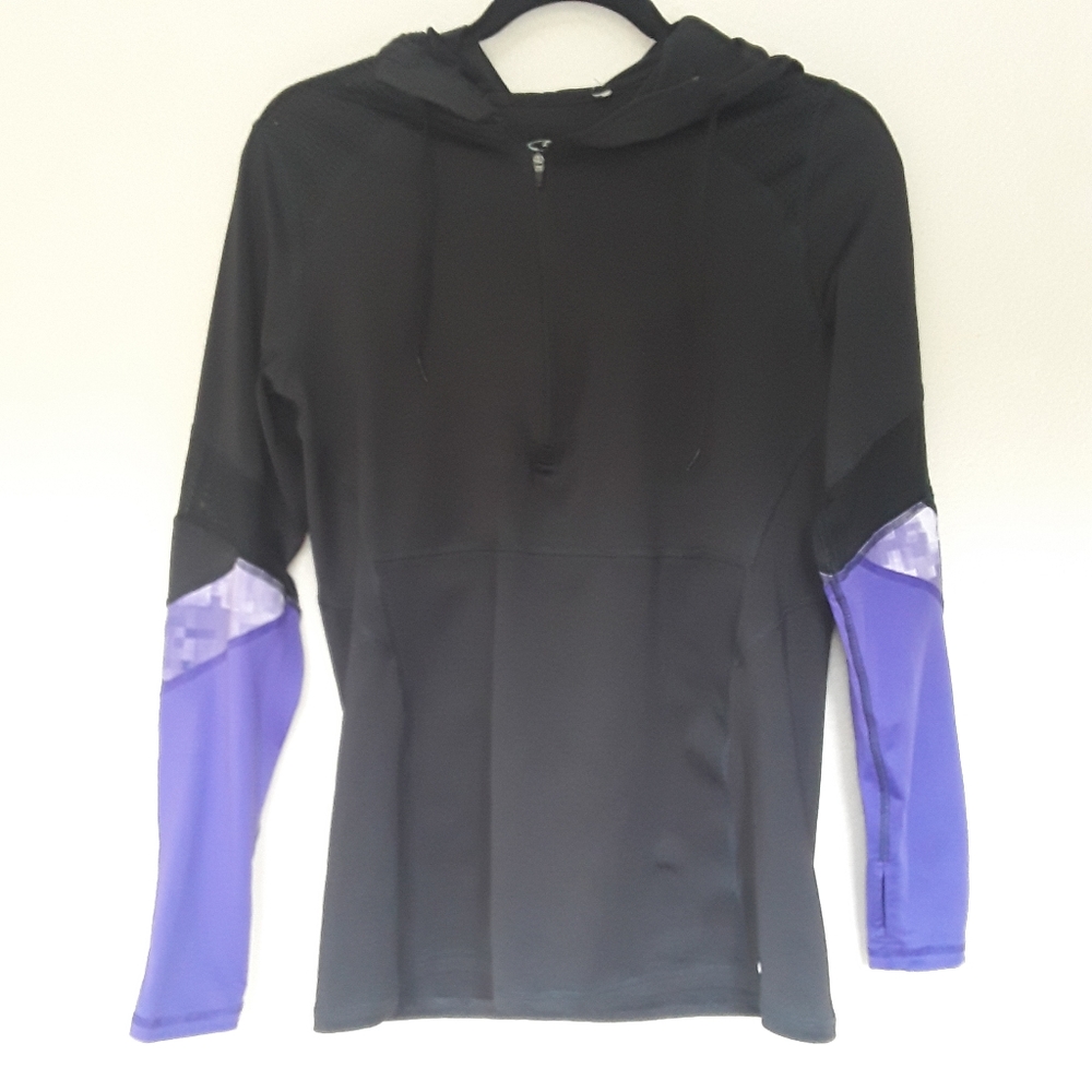 Champion black hoodie SZ L